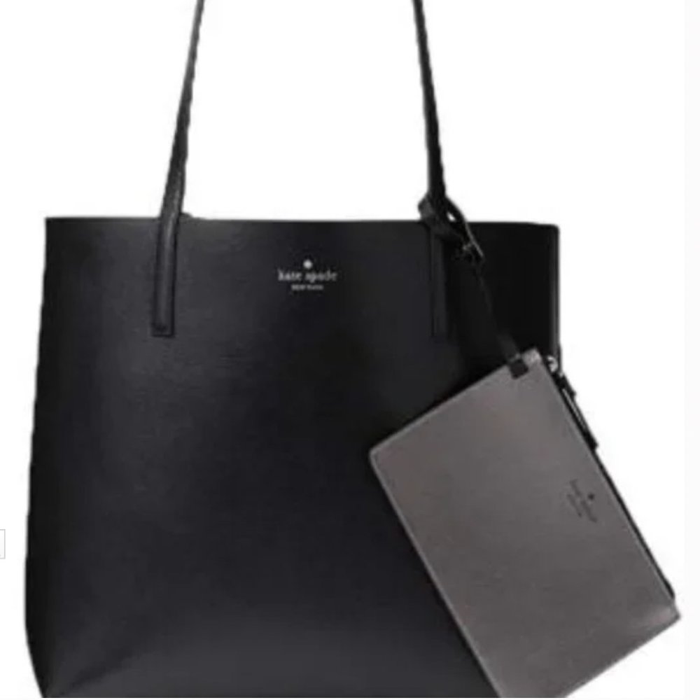 NWOT - Kate Spade Arch Maya Reversible Tote in Gunmetal